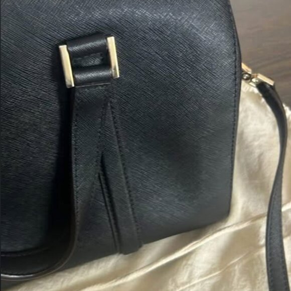 Kate Spade Mini Cassie Newbury Lane Satchel Crossbody Black Purse - Picture 3 of 7